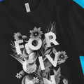 FORGIVEN (Flowers, 2nd Edition) – Unisex Christian T-Shirt designed by 3rd Day Christian Clothing.