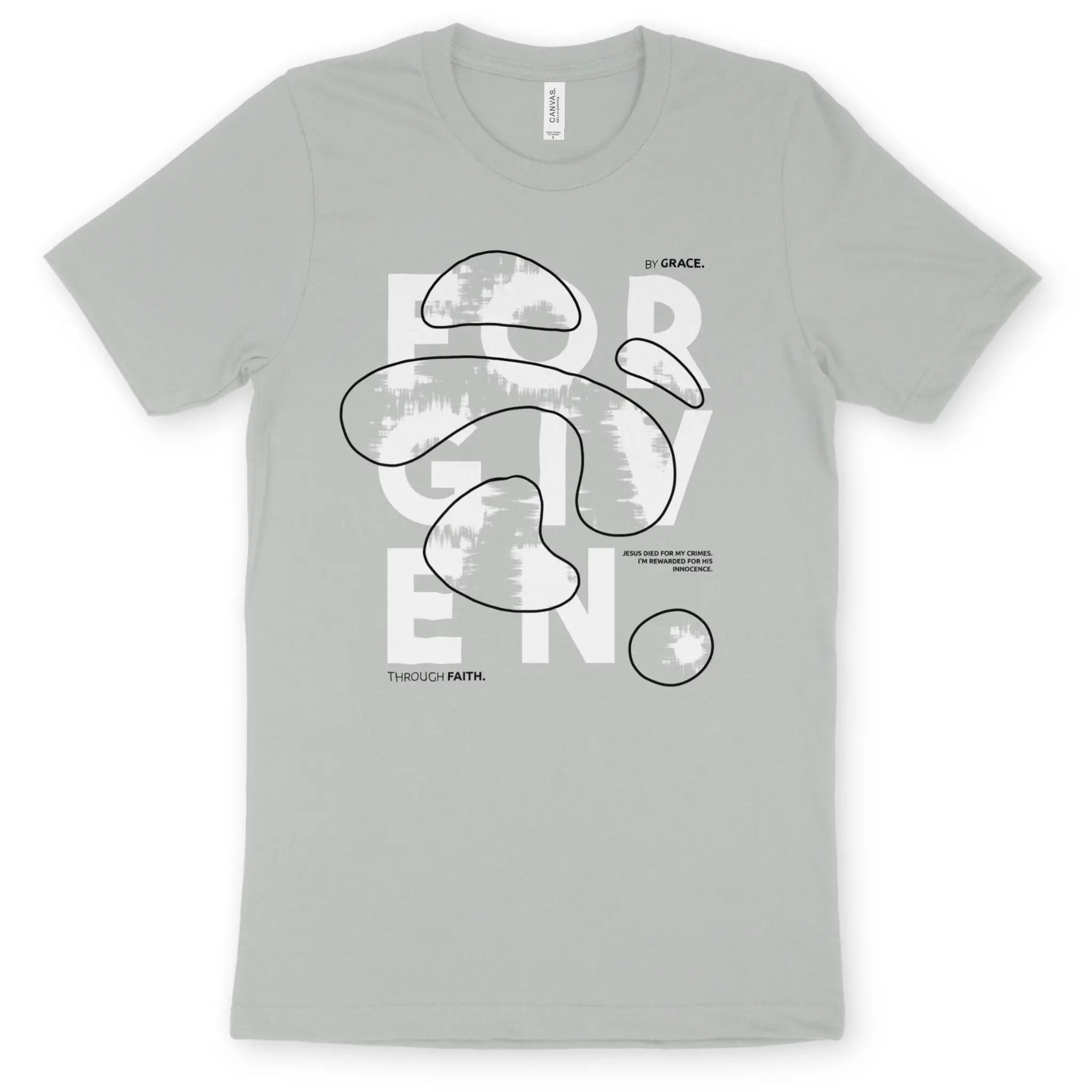 FORGIVEN (Abstract) 3.0 – Unisex Christian T-Shirt designed by 3rd Day Christian Clothing.