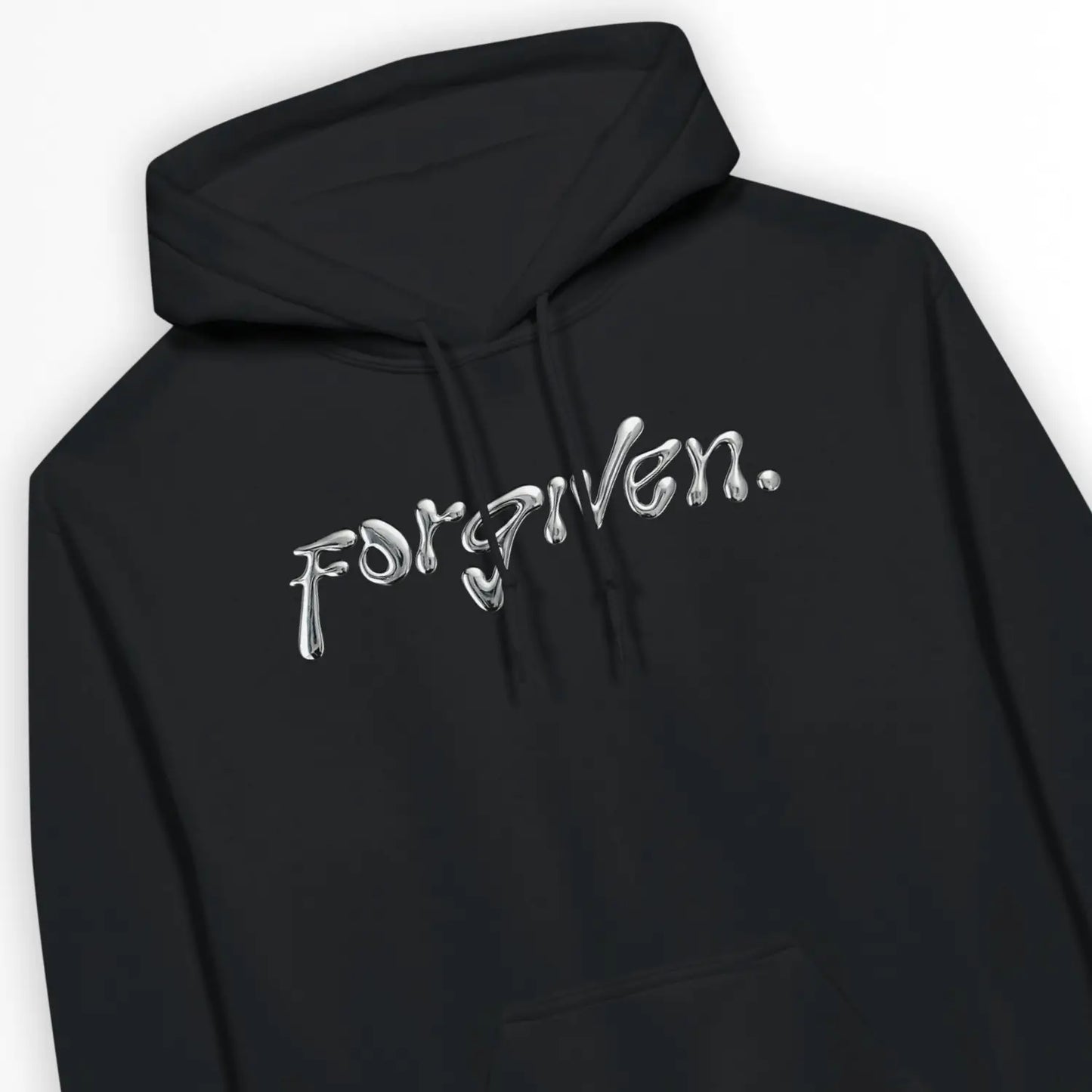 Forgiven. (Chrome Effect) | Premium Unisex Christian Hoodie