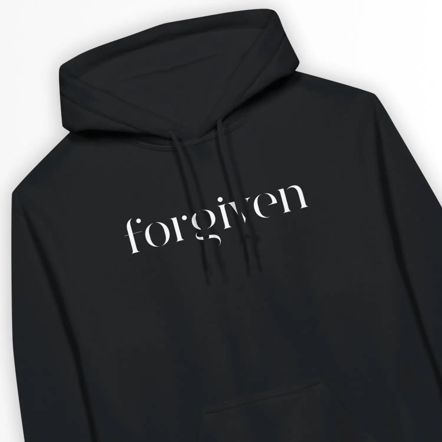 Forgiven (with a touch of class) – Unisex Christian Hoodie designed by 3rd Day Christian Clothing.