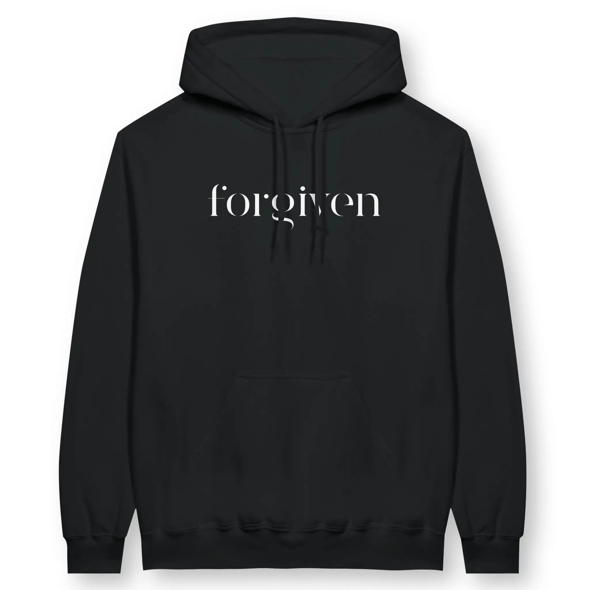 Forgiven (with a touch of class) – Unisex Christian Hoodie designed by 3rd Day Christian Clothing.