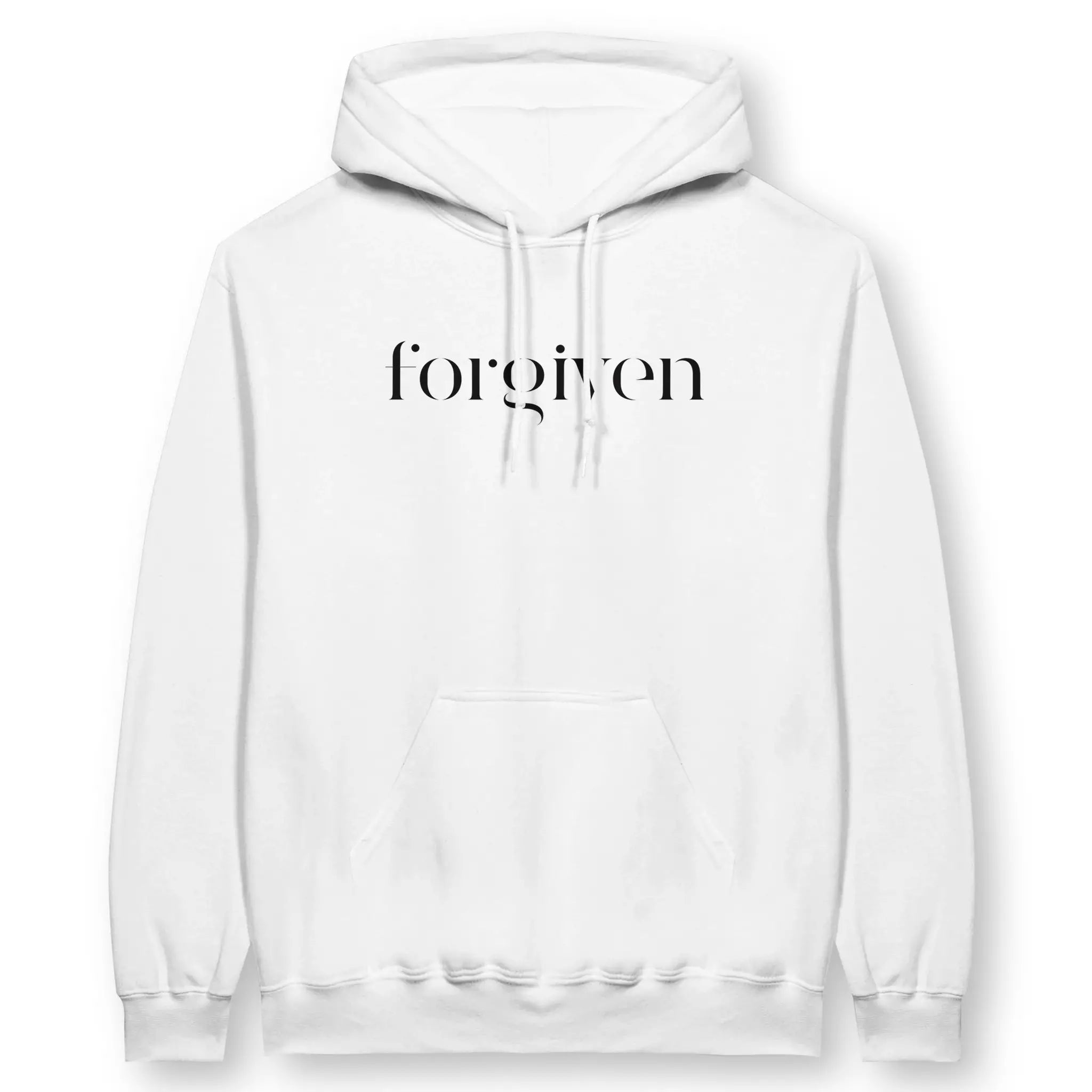 Forgiven (with a touch of class) – Unisex Christian Hoodie designed by 3rd Day Christian Clothing.