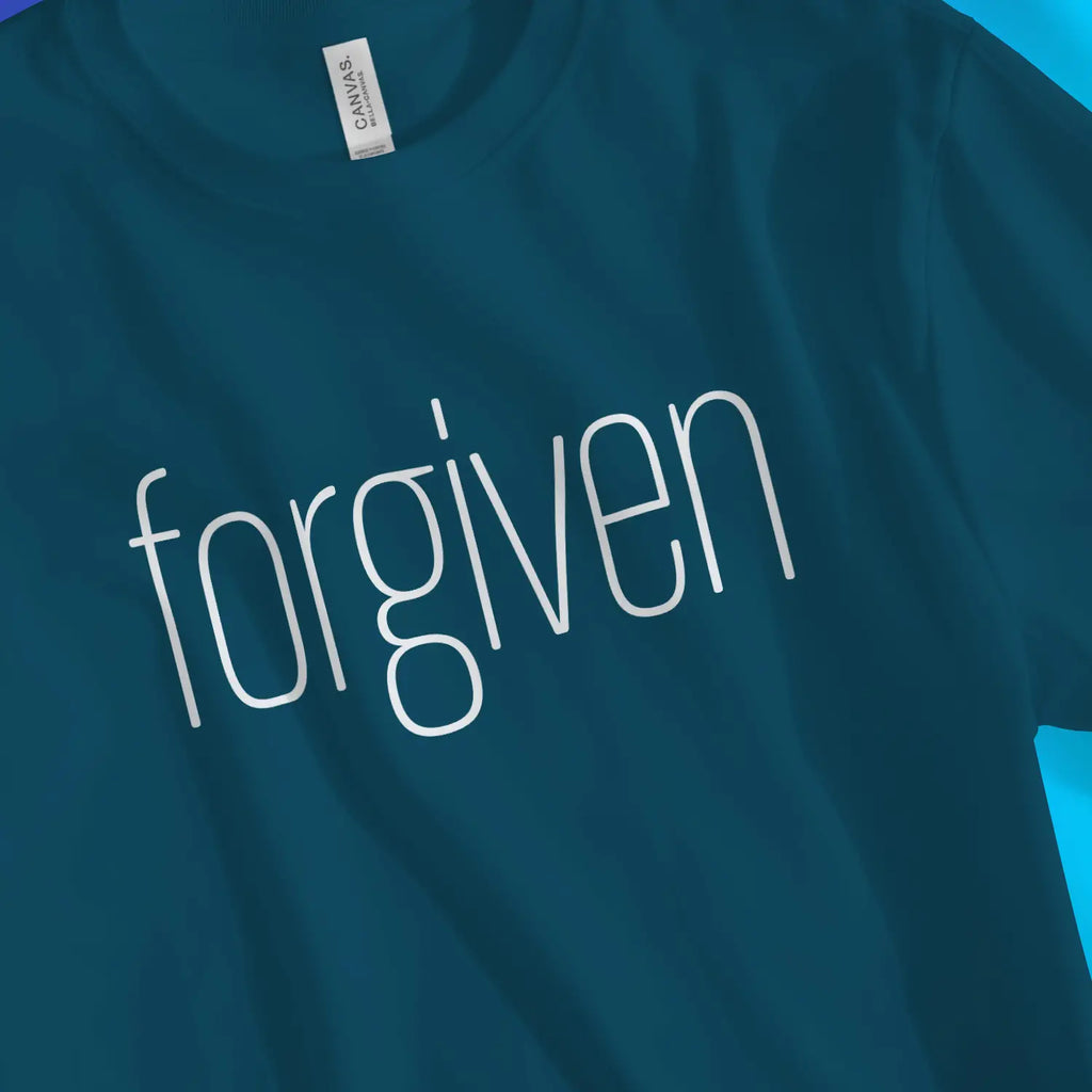 forgiven (thin) – Unisex Christian T-Shirt designed by 3rd Day Christian Clothing.