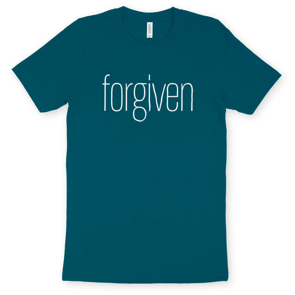 forgiven (thin) – Unisex Christian T-Shirt designed by 3rd Day Christian Clothing.