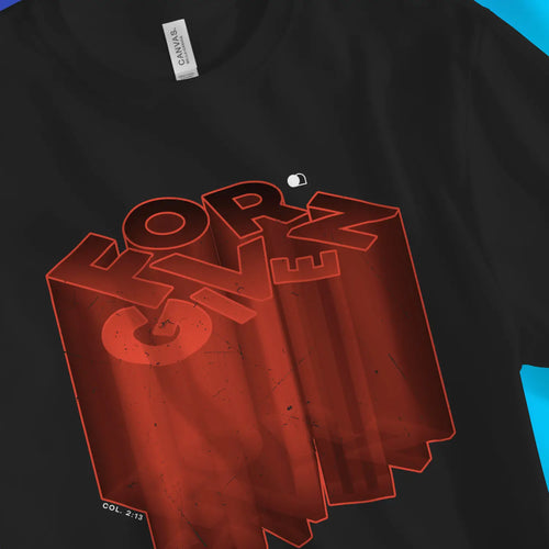 FORGIVEN (Ultra 3D, 2nd Edition) – Unisex Christian T-Shirt designed by 3rd Day Christian Clothing.