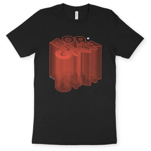 FORGIVEN (Ultra 3D, 2nd Edition) – Unisex Christian T-Shirt designed by 3rd Day Christian Clothing.