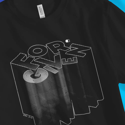 FORGIVEN (Ultra 3D, 3rd Edition) – Unisex Christian T-Shirt designed by 3rd Day Christian Clothing.