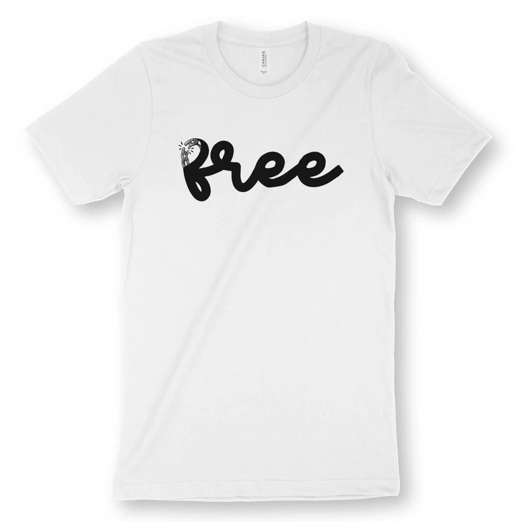 free (Broken Chains) – Unisex Christian T-Shirt designed by 3rd Day Christian Clothing.