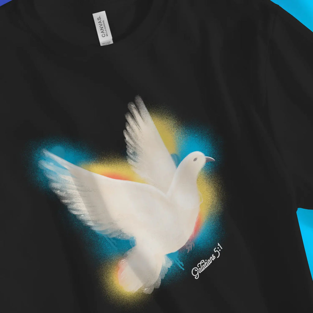 Freedom (Dove) – Unisex Christian T-Shirt designed by 3rd Day Christian Clothing.