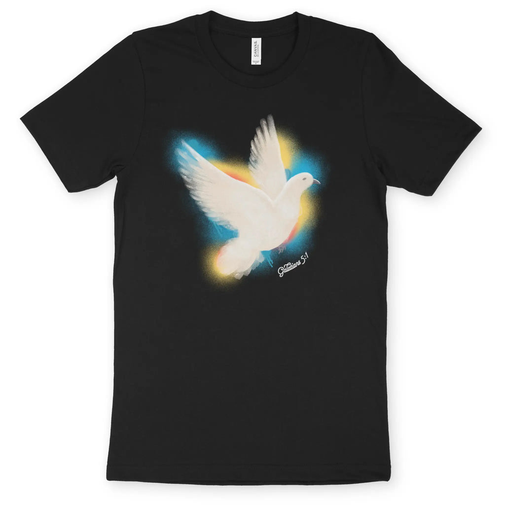 Freedom (Dove) – Unisex Christian T-Shirt designed by 3rd Day Christian Clothing.