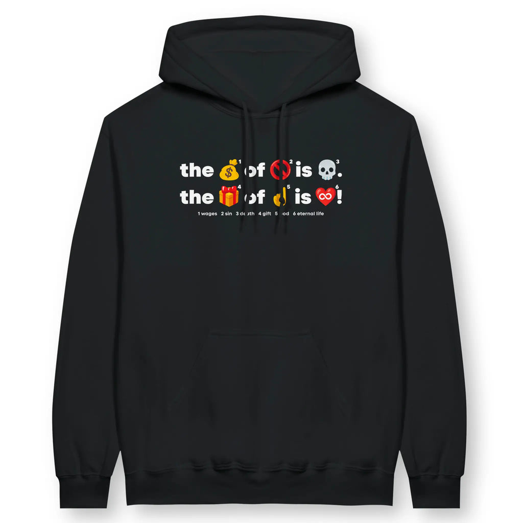The Gift of God (Emojis) – Unisex Christian Hoodie designed by 3rd Day Christian Clothing.