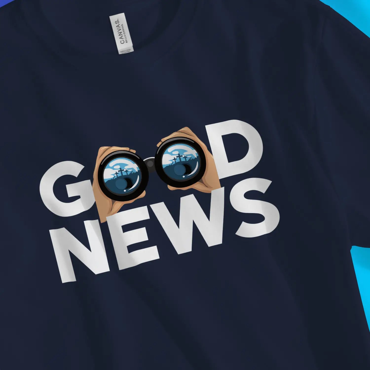 Good News (Empty Tomb, 2nd Edition) – Unisex Christian T-Shirt designed by 3rd Day Christian Clothing.