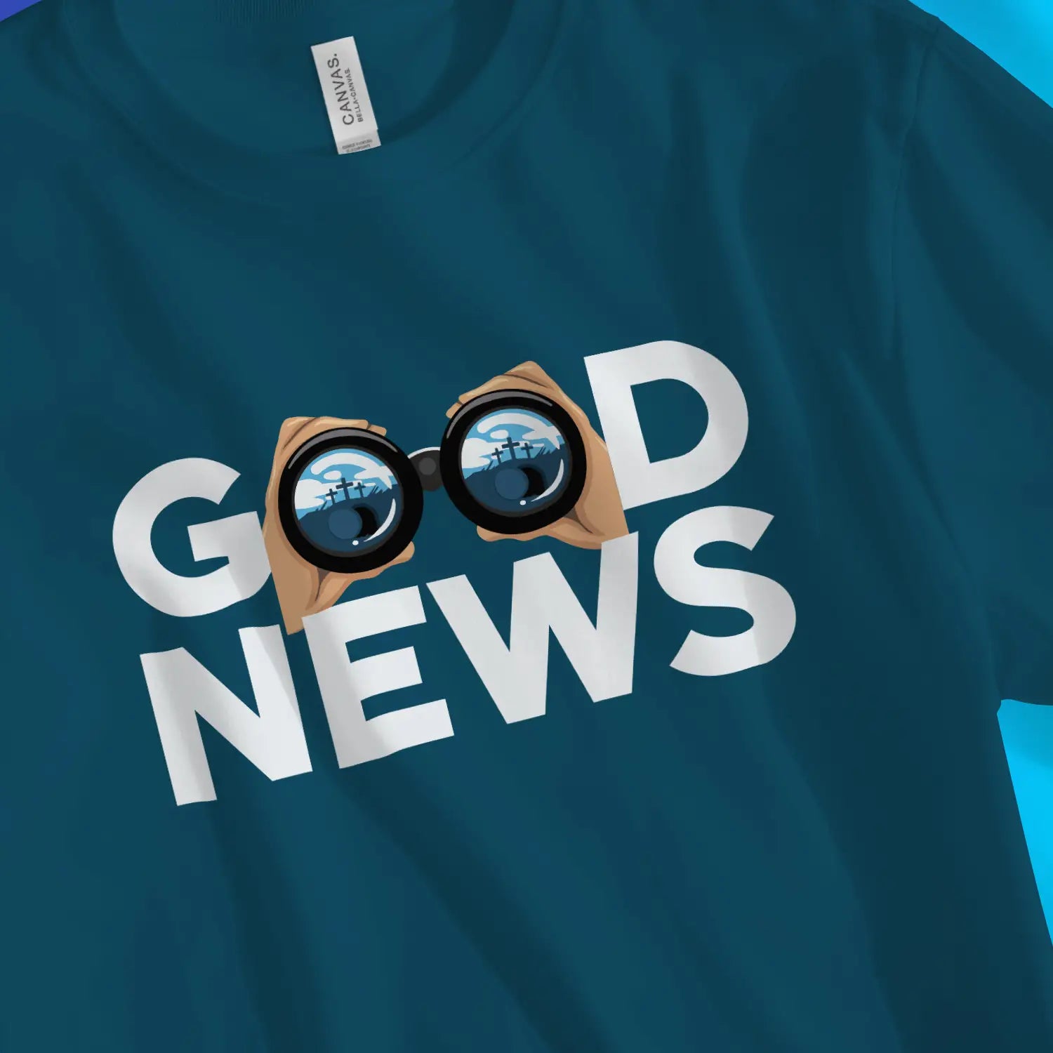 Good News (Empty Tomb, 3rd Edition) – Unisex Christian T-Shirt designed by 3rd Day Christian Clothing.