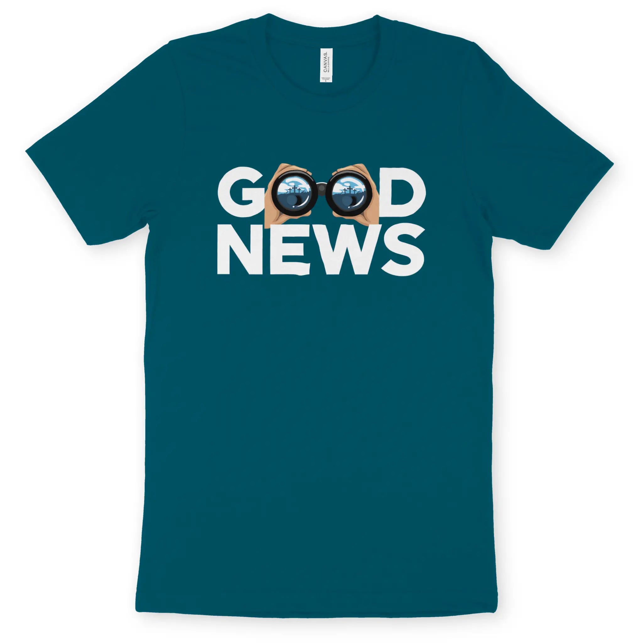 Good News (Empty Tomb, 3rd Edition) – Unisex Christian T-Shirt designed by 3rd Day Christian Clothing.