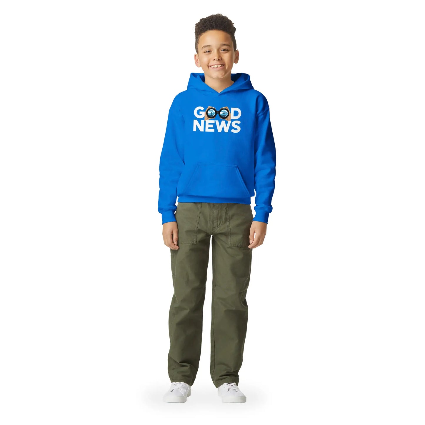 Good News (Cross) | Premium Kids' Christian Hoodie