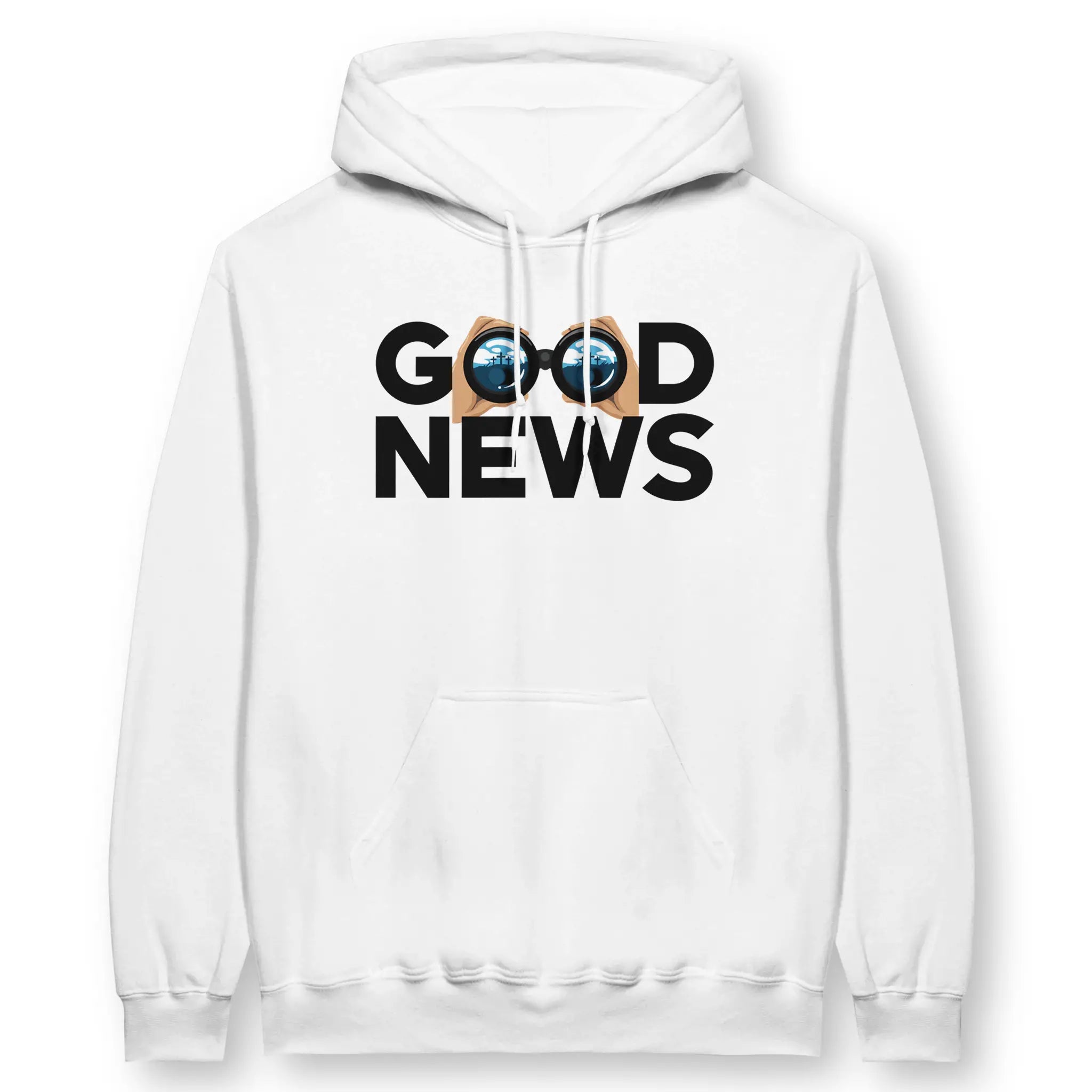 Good News (Empty Tomb, 2nd Edition) – Unisex Christian Hoodie designed by 3rd Day Christian Clothing.