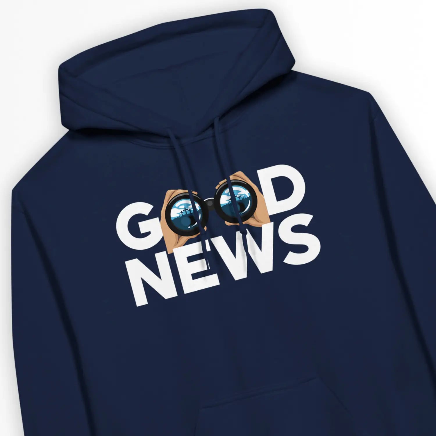 Good News (Empty Tomb, 2nd Edition) – Unisex Christian Hoodie designed by 3rd Day Christian Clothing.