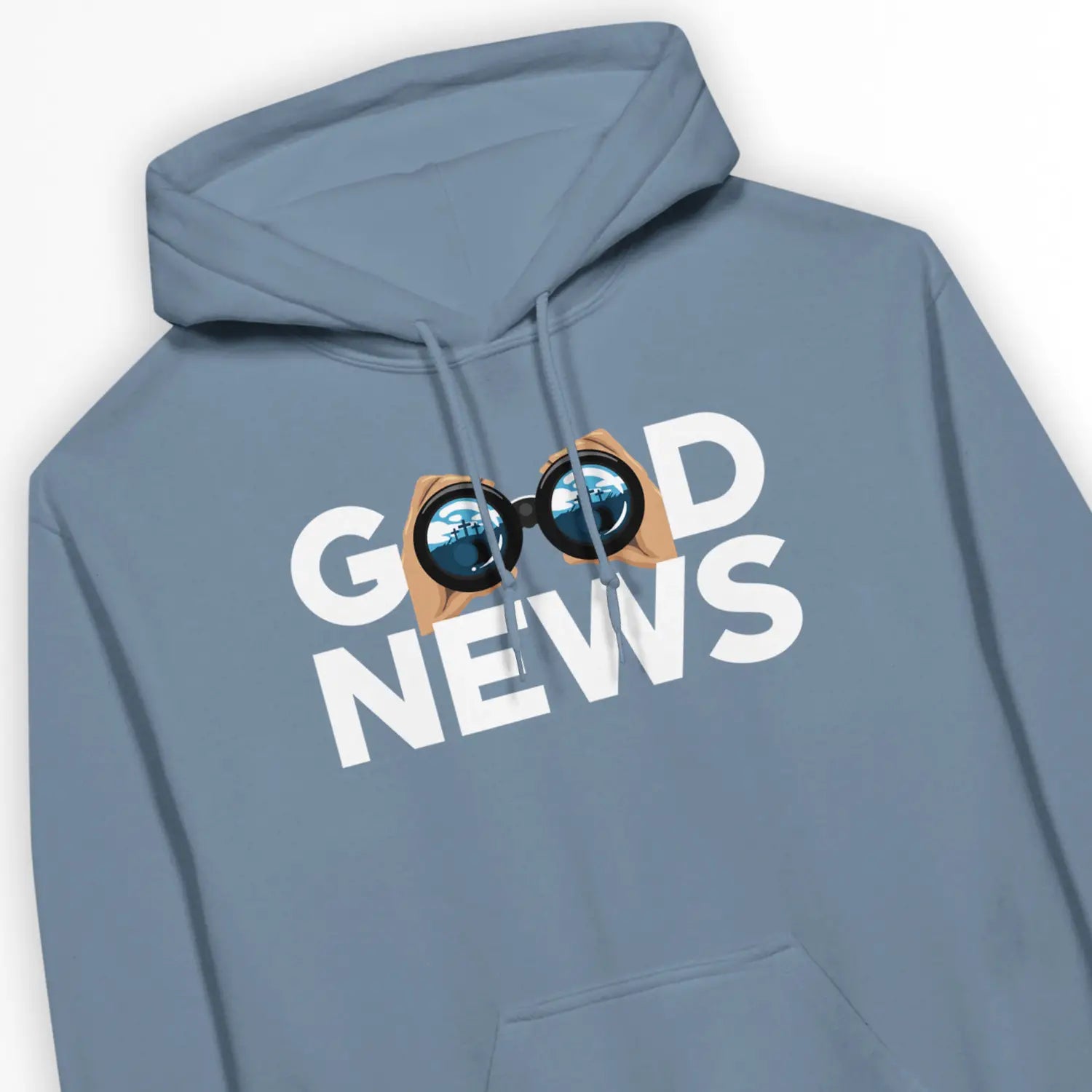 Good News (Empty Tomb, 3rd Edition) – Unisex Christian Hoodie designed by 3rd Day Christian Clothing.