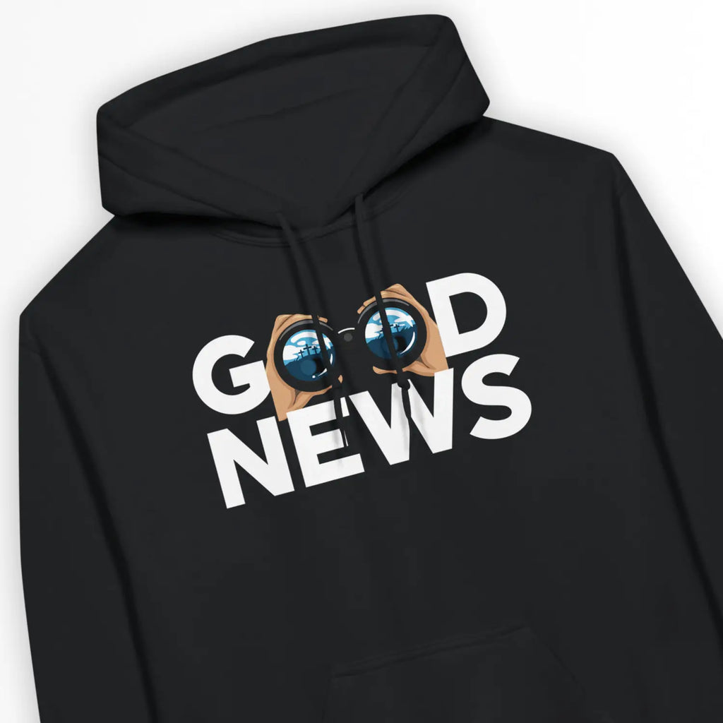 Good News (Empty Tomb) – Unisex Christian Hoodie designed by 3rd Day Christian Clothing.
