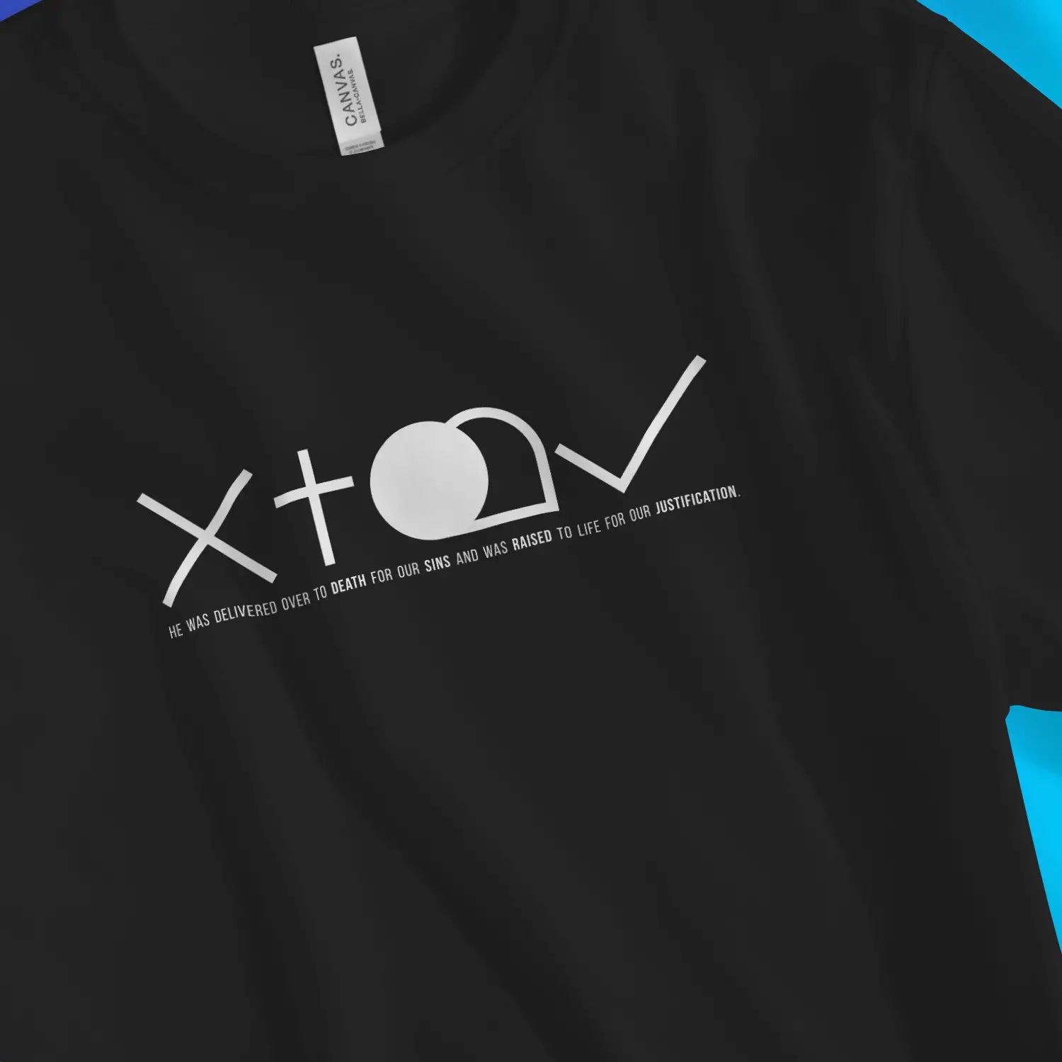 The Gospel Symbols – Unisex Christian T-Shirt designed by 3rd Day Christian Clothing.