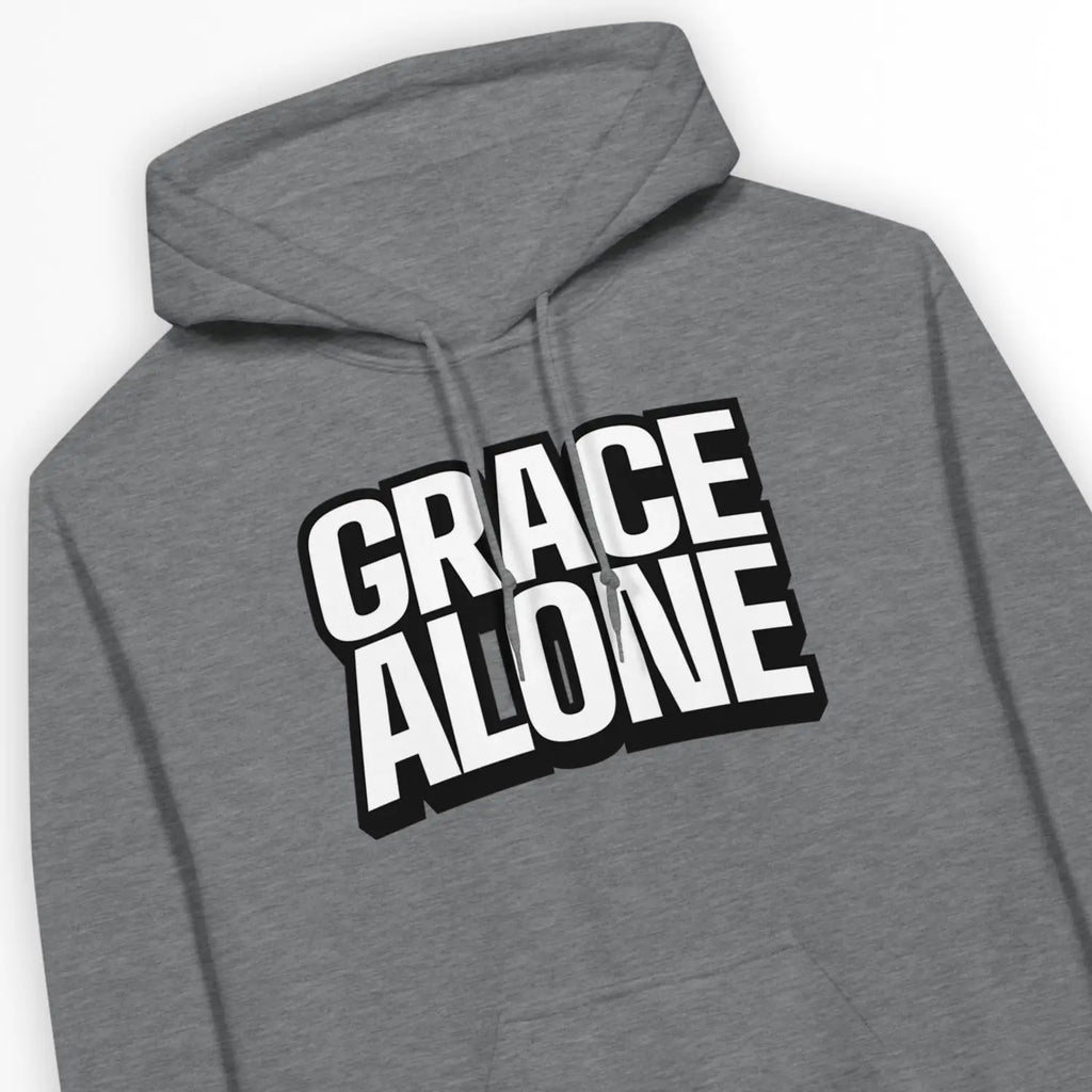 Grace Alone – Unisex Christian Hoodie designed by 3rd Day Christian Clothing.