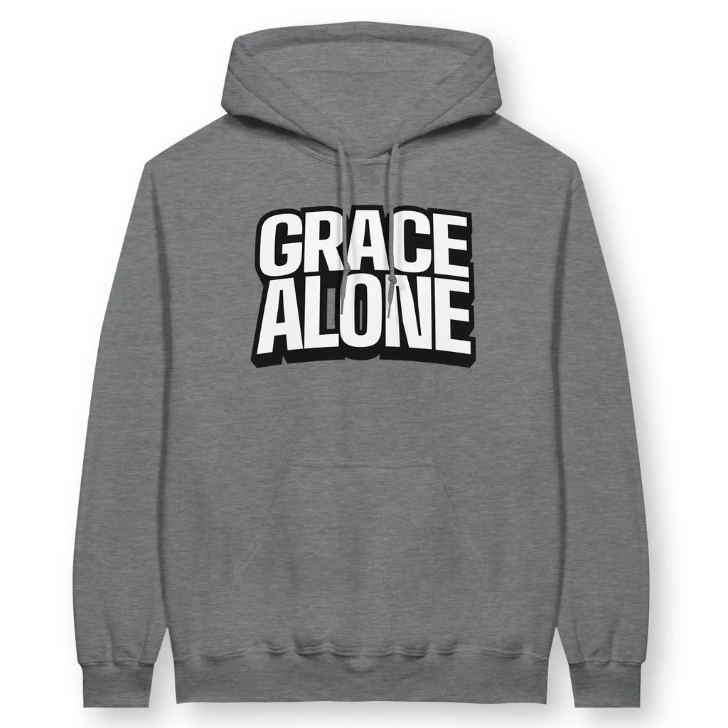 Grace Alone – Unisex Christian Hoodie designed by 3rd Day Christian Clothing.