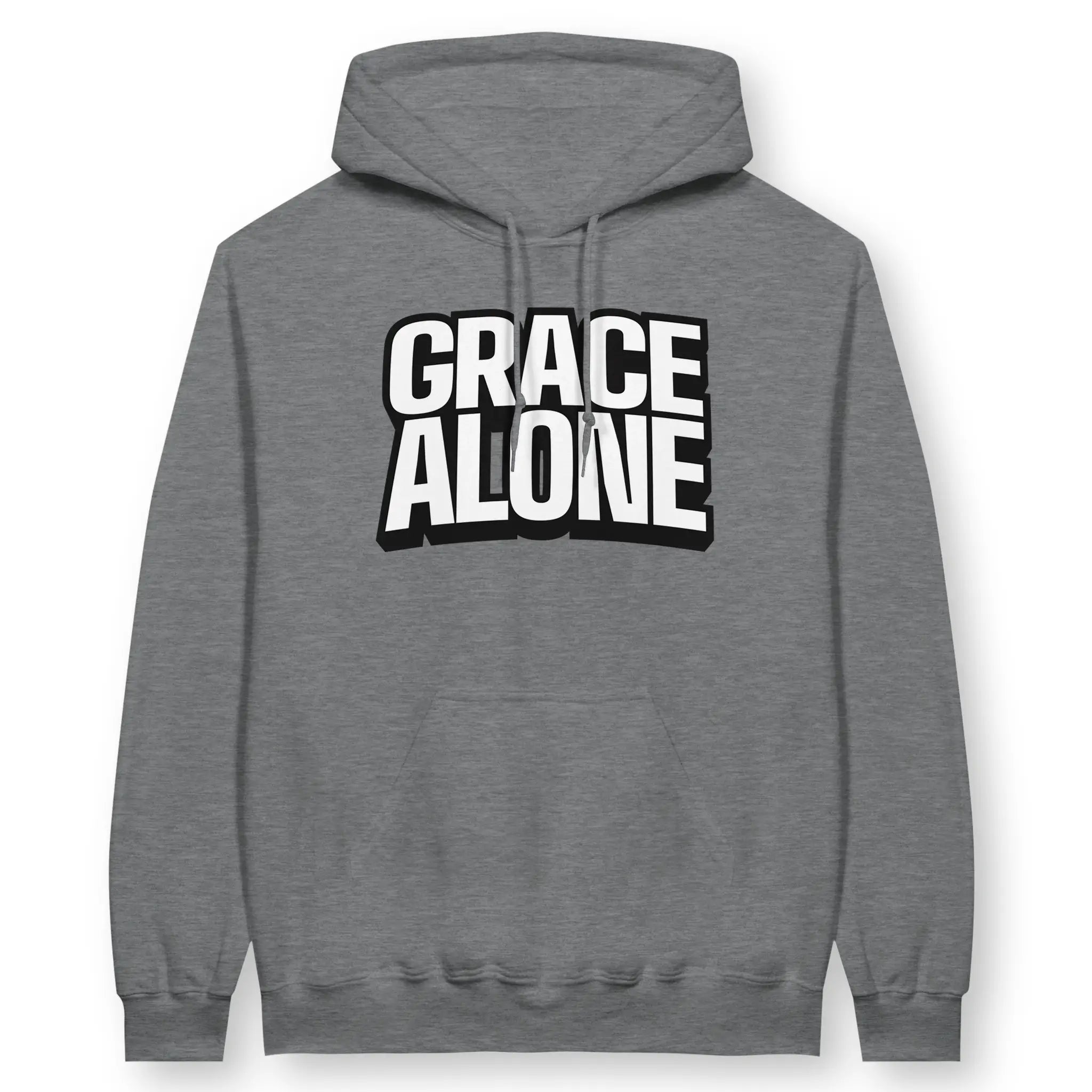 Grace Alone – Unisex Christian Hoodie designed by 3rd Day Christian Clothing.