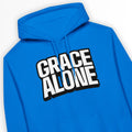 Grace Alone (Royal) – Unisex Christian Hoodie designed by 3rd Day Christian Clothing.