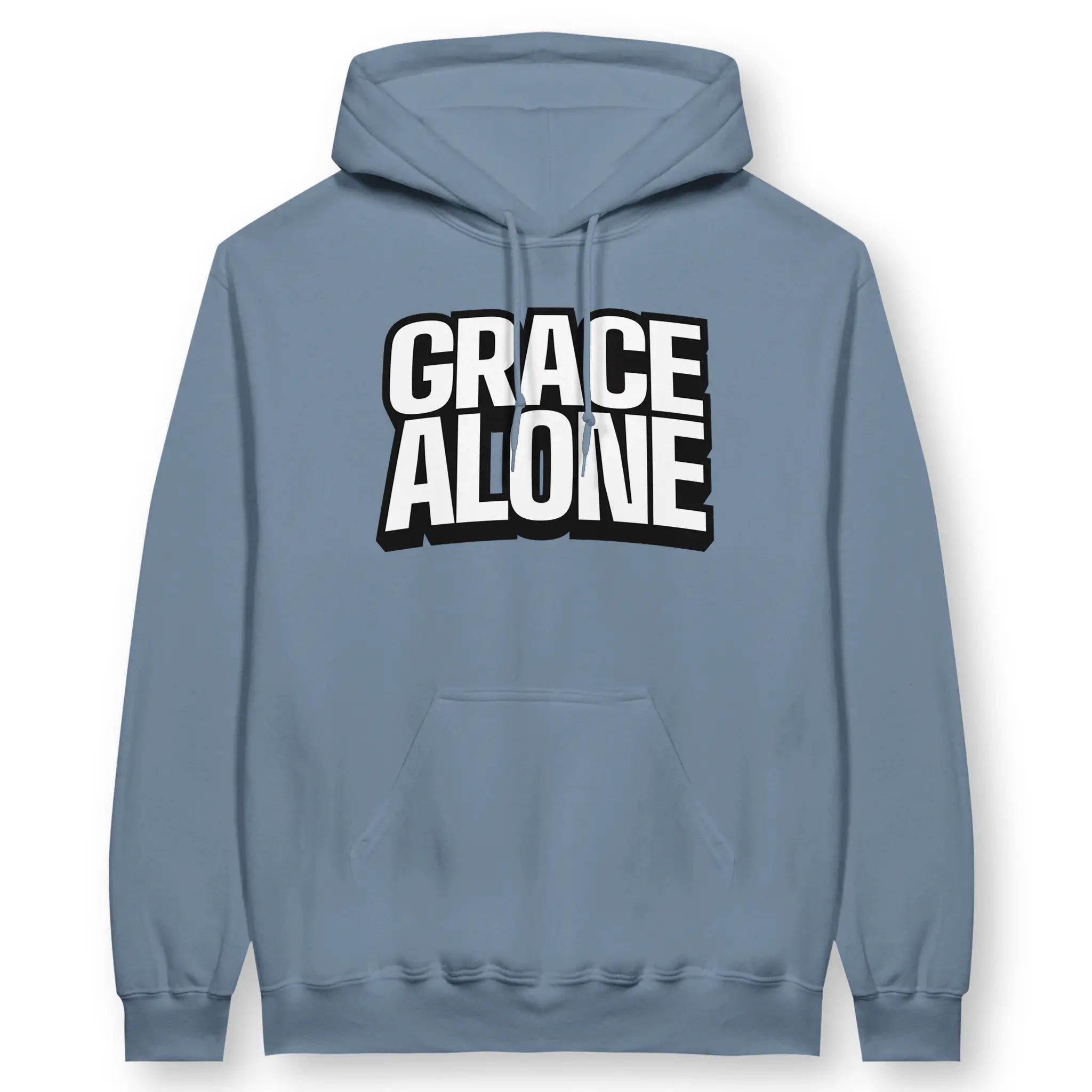 Grace Alone – Unisex Christian Hoodie designed by 3rd Day Christian Clothing.