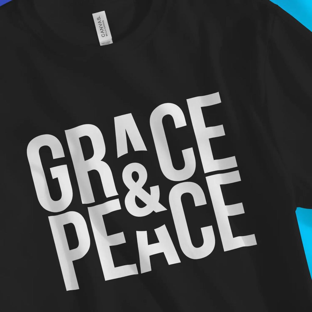 Grace & Peace (2nd Edition) – Unisex Christian T-Shirt designed by 3rd Day Christian Clothing.