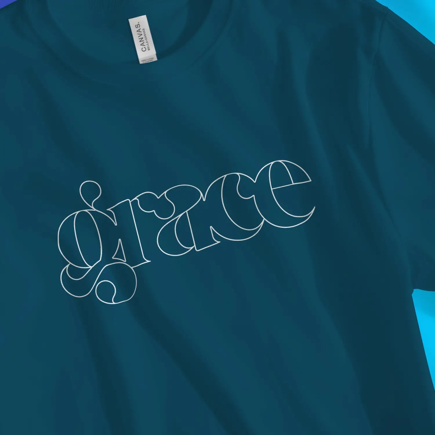 grace (minimal) – Unisex Christian T-Shirt designed by 3rd Day Christian Clothing.