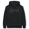grace (minimal) – Unisex Christian Hoodie designed by 3rd Day Christian Clothing.