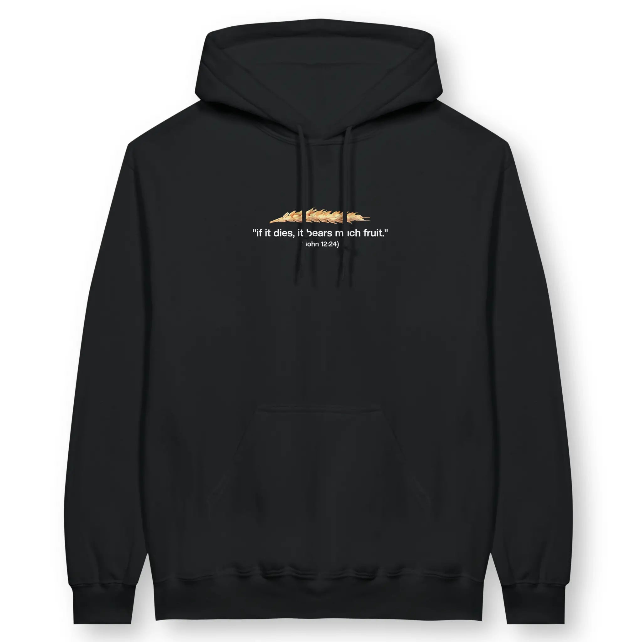 Grain of Wheat – Unisex Christian Hoodie designed by 3rd Day Christian Clothing.