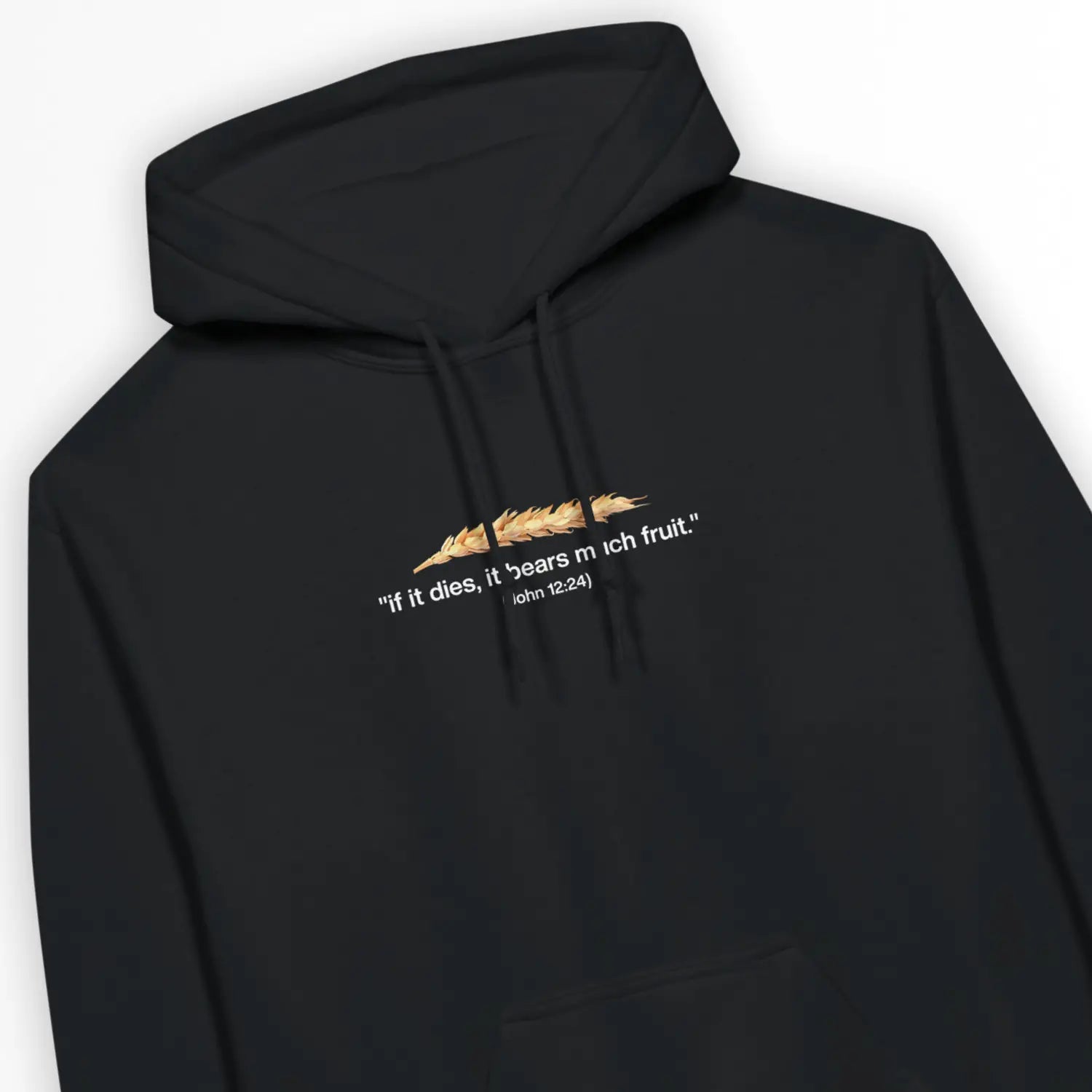 Grain of Wheat – Unisex Christian Hoodie designed by 3rd Day Christian Clothing.