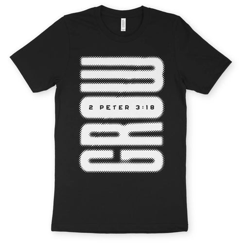 GROW (Halftone) – Unisex Christian T-Shirt designed by 3rd Day Christian Clothing.