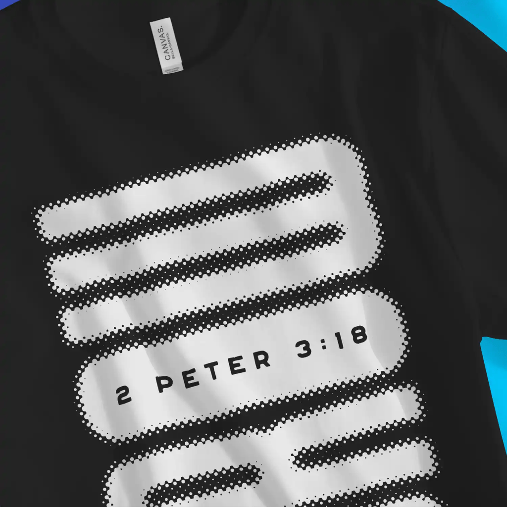 GROW (Halftone) – Unisex Christian T-Shirt designed by 3rd Day Christian Clothing.