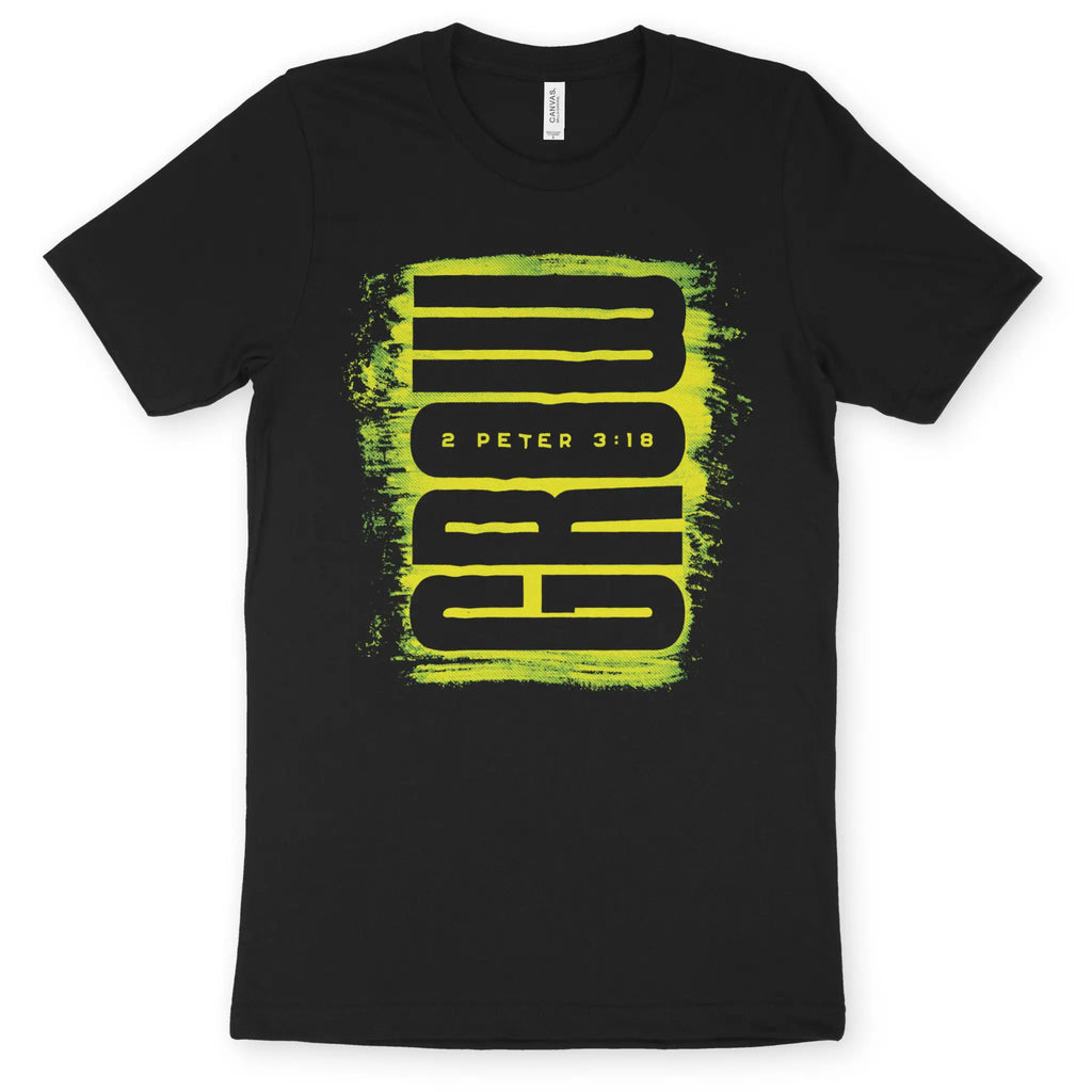GROW (Green Paint) – Unisex Christian T-Shirt