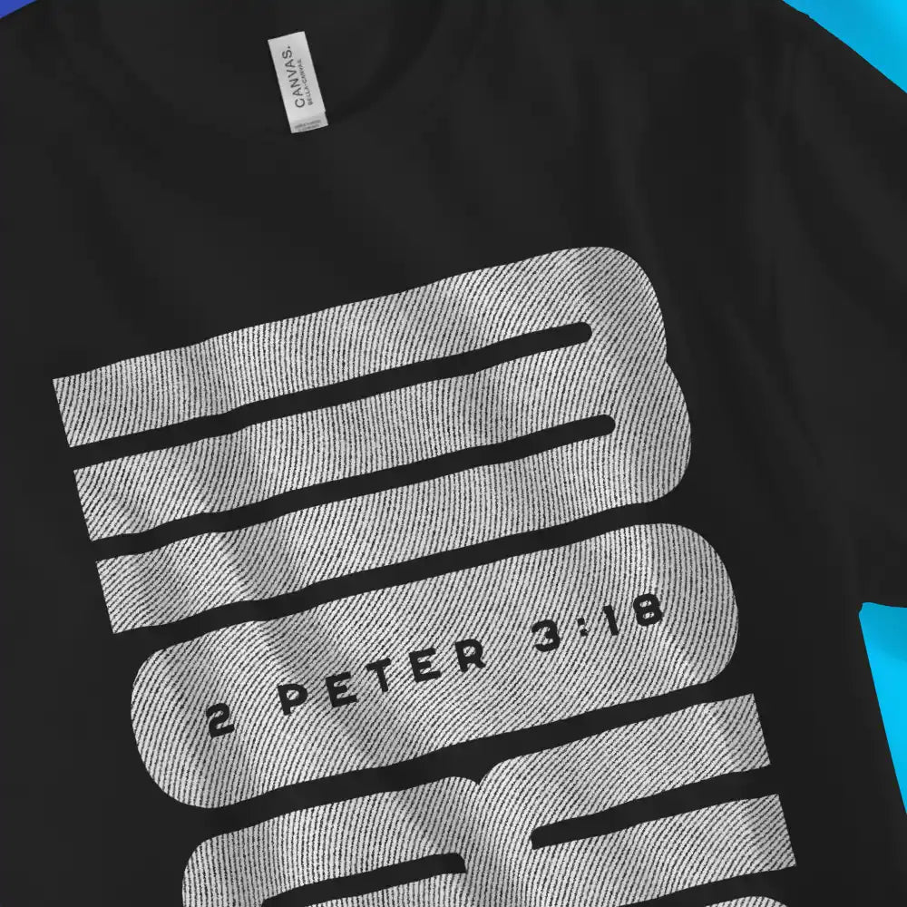 GROW (Textured) – Unisex Christian T-Shirt designed by 3rd Day Christian Clothing.