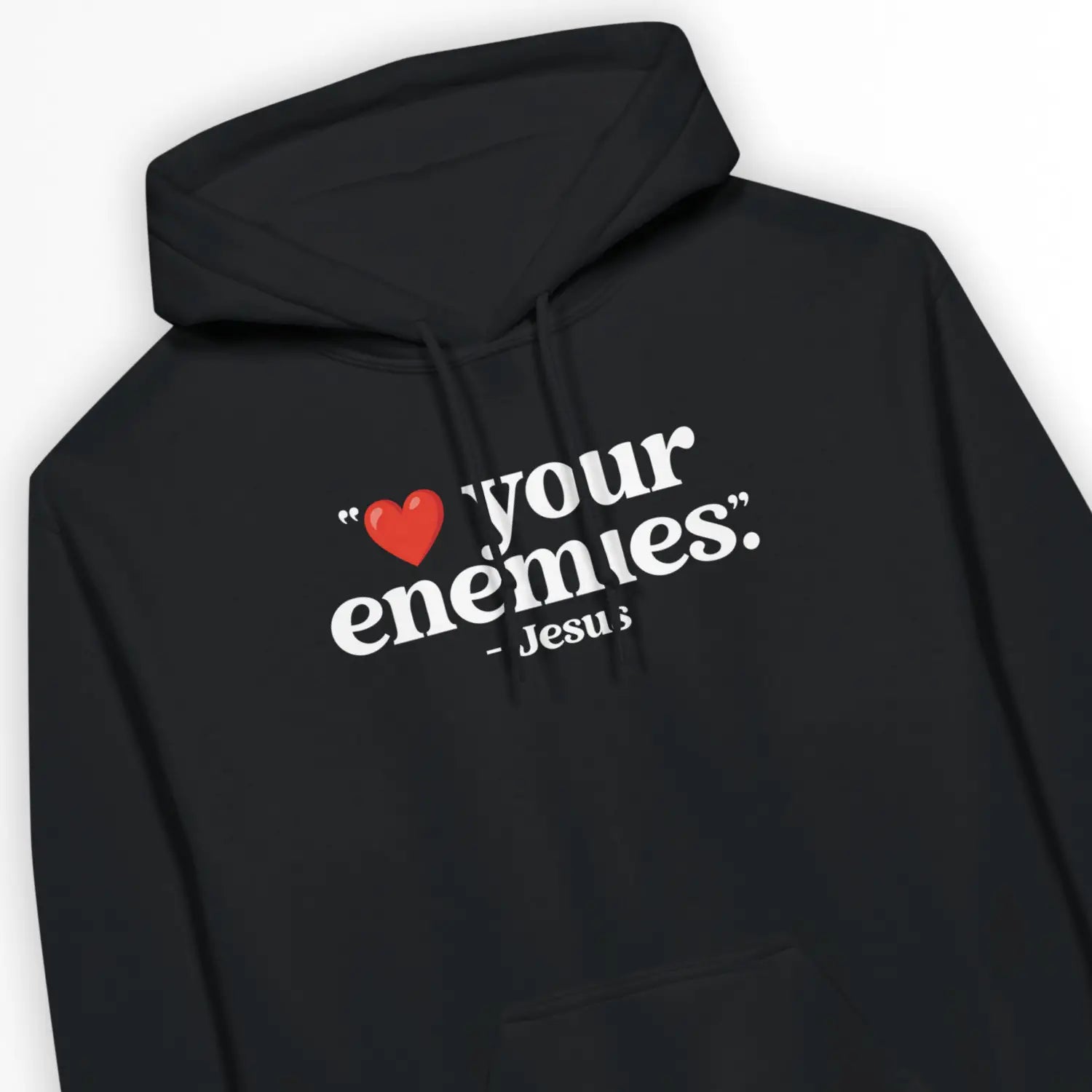 Heart Your Enemies – Unisex Christian Hoodie designed by 3rd Day Christian Clothing.