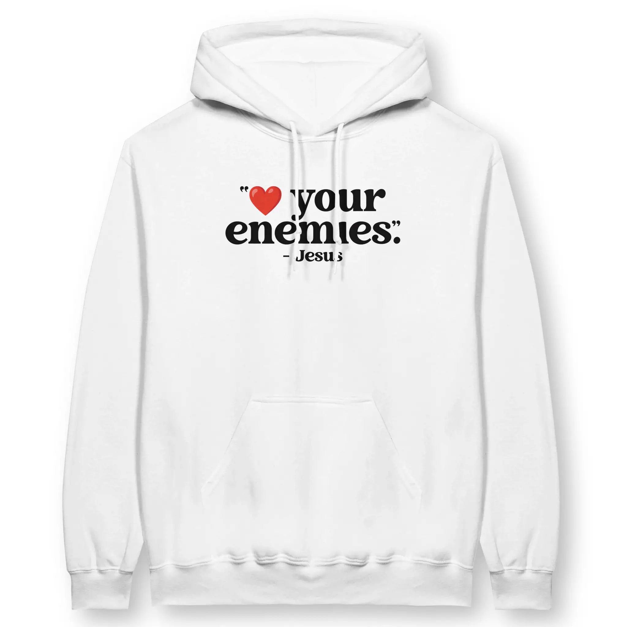 Heart Your Enemies – Unisex Christian Hoodie designed by 3rd Day Christian Clothing.