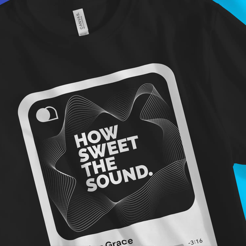 How Sweet The Sound (Amazing Grace, 2nd Edition) – Unisex Christian T-Shirt designed by 3rd Day Christian Clothing.