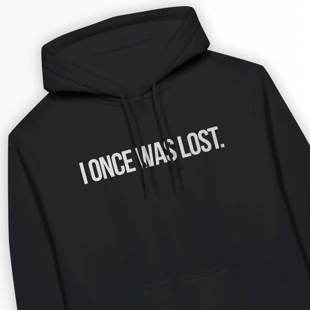 I Once Was Lost. – Unisex Christian Hoodie designed by 3rd Day Christian Clothing.