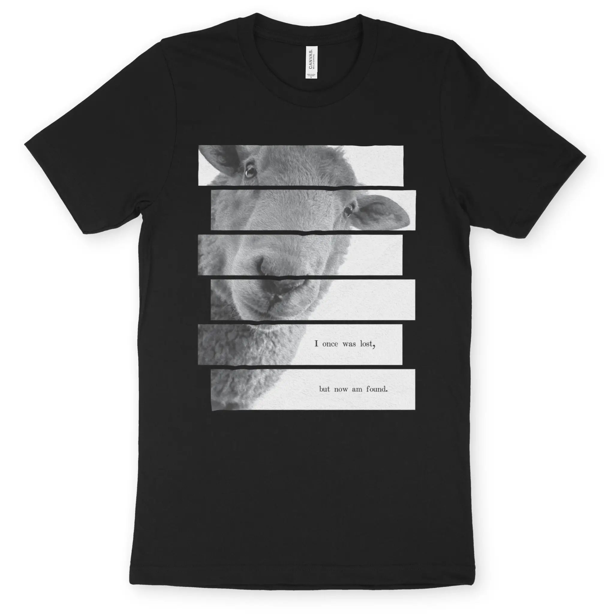 I Once Was Lost (Sheep) 2.0 – Unisex Christian T-Shirt designed by 3rd Day Christian Clothing.