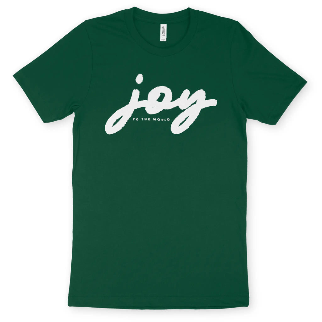 Joy To The World (Ink) 2.0 – Unisex Christian T-Shirt designed by 3rd Day Christian Clothing.