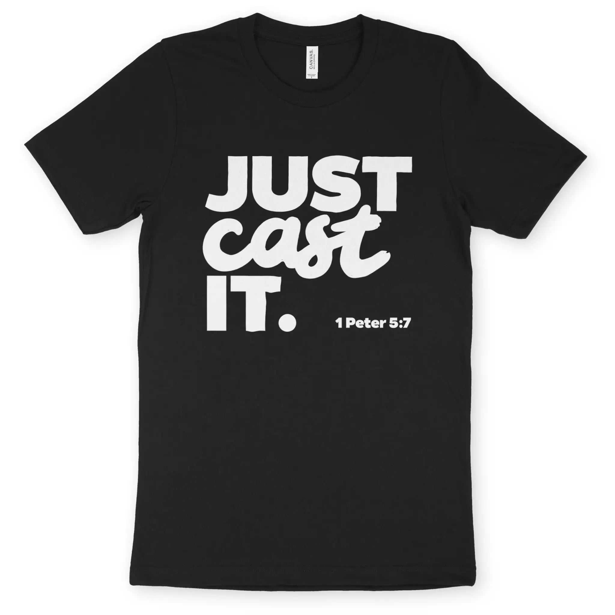 Just Cast It. – Unisex Christian T-Shirt designed by 3rd Day Christian Clothing.