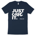 Just Cast It. – Unisex Christian T-Shirt designed by 3rd Day Christian Clothing.