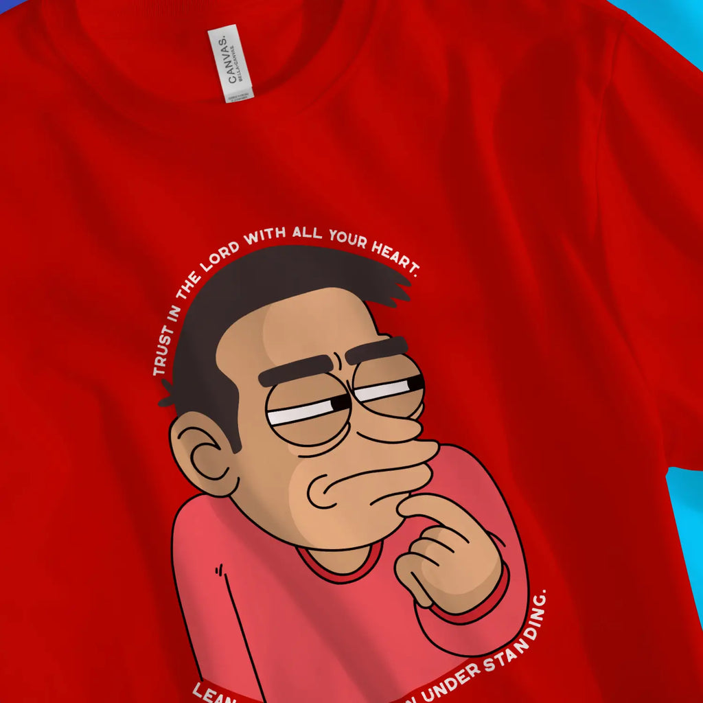 Lean Not On Your Own Understanding 2.0 – Unisex Christian T-Shirt designed by 3rd Day Christian Clothing.