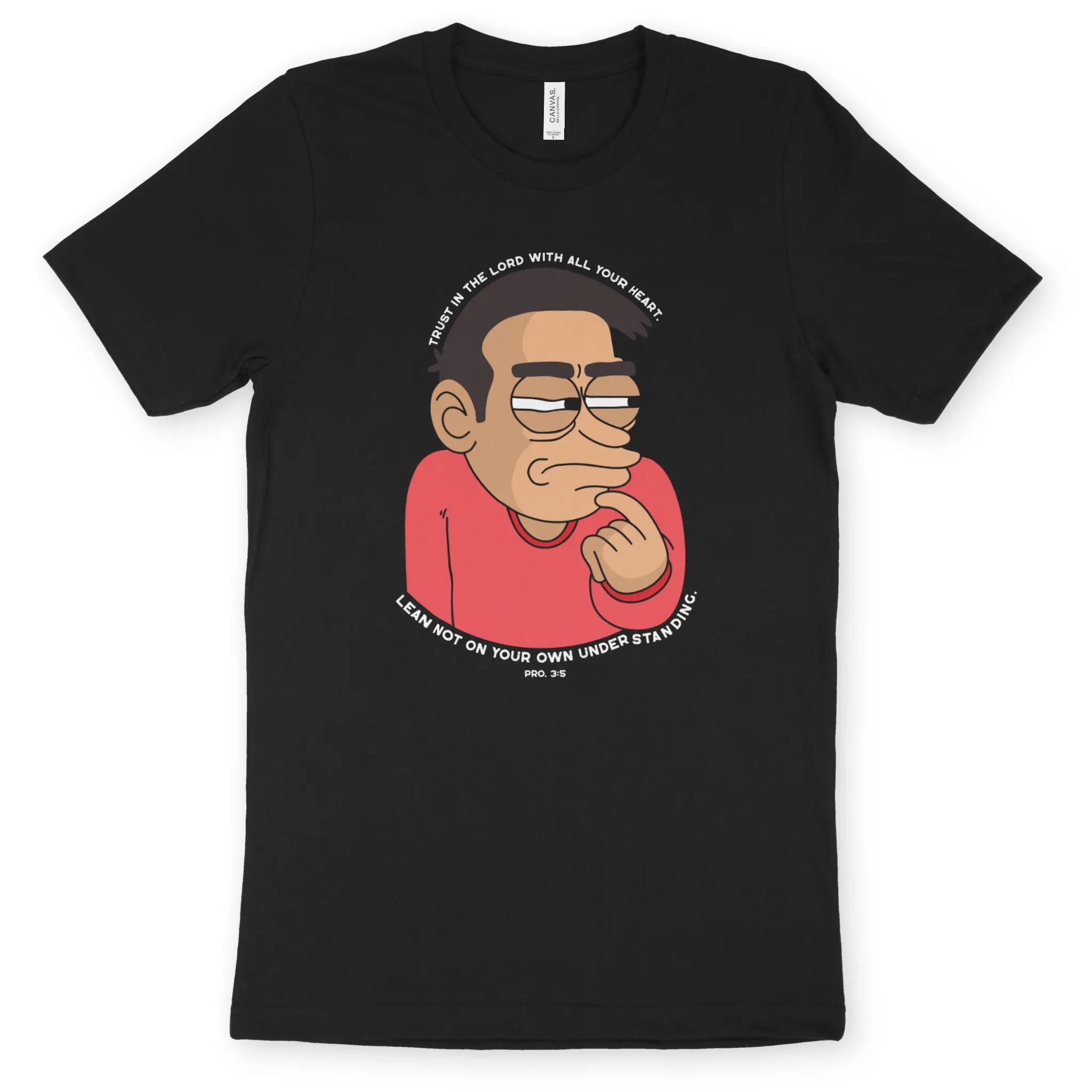 Lean Not On Your Own Understanding – Unisex Christian T-Shirt designed by 3rd Day Christian Clothing.