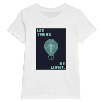 Let There Be Light (Cross Bulb) | Premium Kids' Christian T-Shirt