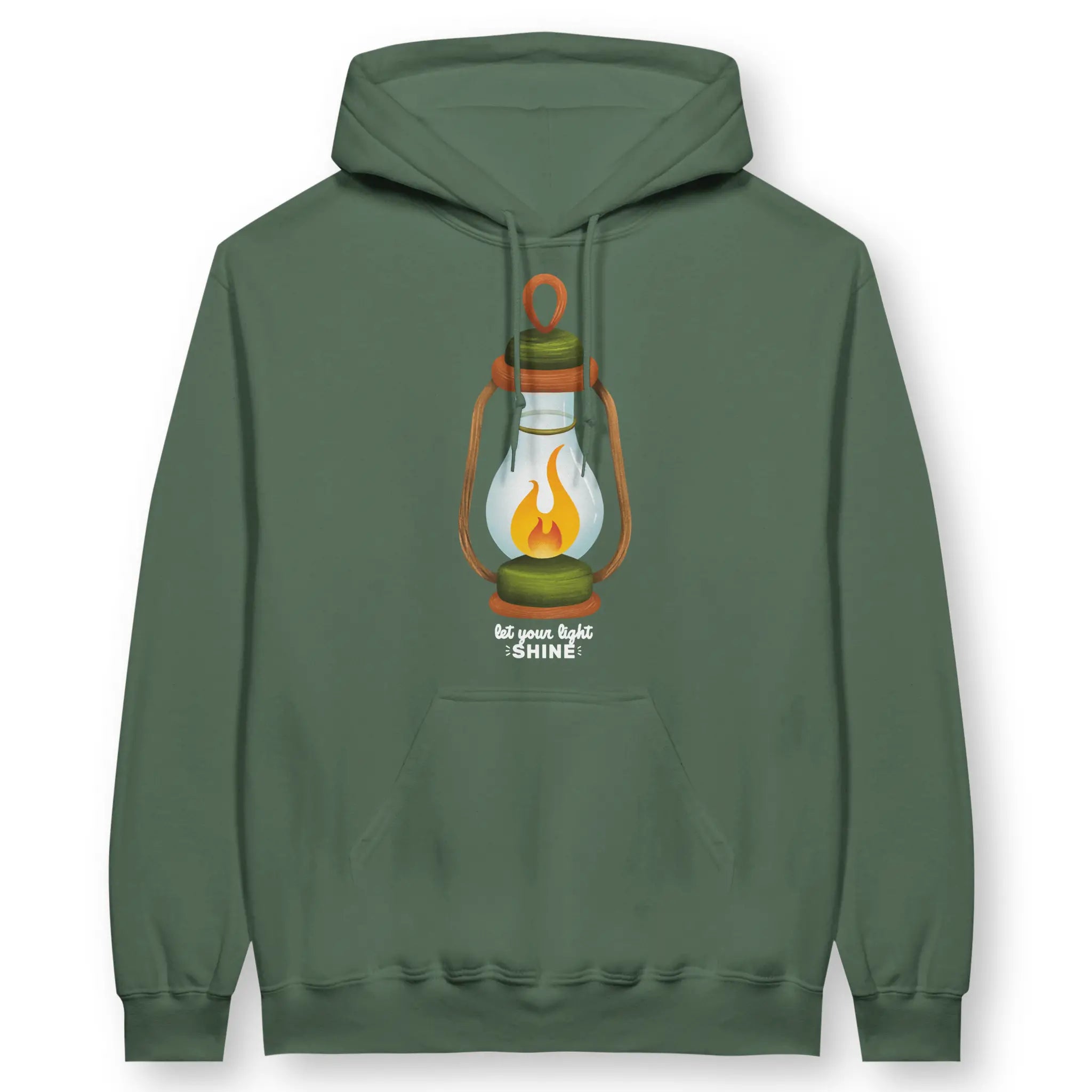Let Your Light Shine (Lantern) – Unisex Christian Hoodie designed by 3rd Day Christian Clothing.